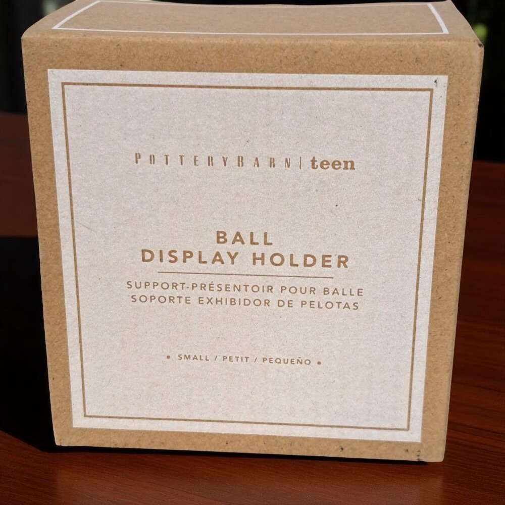 Pottery Barn Ball Wall Display Holder (Baseball Size) New